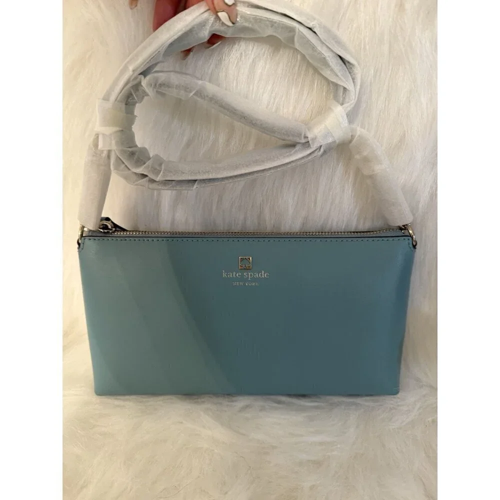 Kate Spade Sawyer Street Declan Leather Crossbody Bag SEASIDE